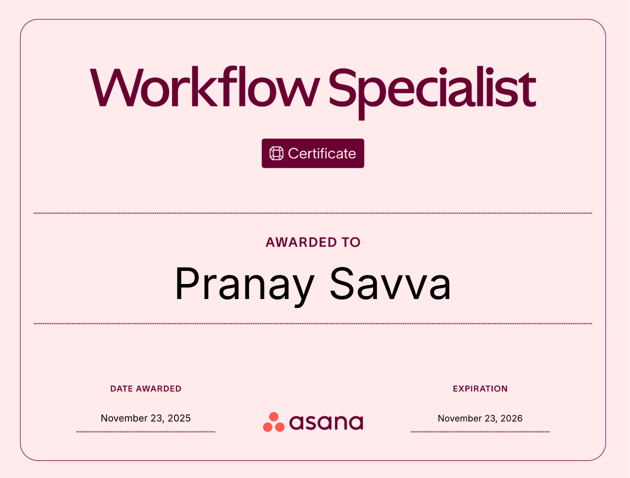 Asana Workflow Specialist